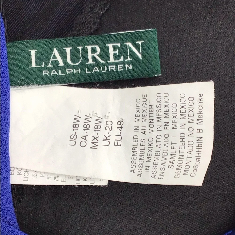 Ralph Lauren Royal Blue Lace One-piece Swimming Suit